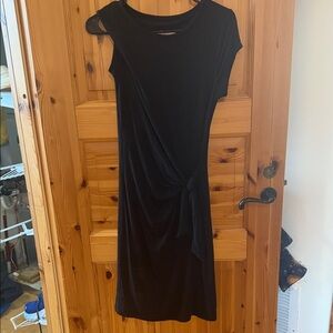 LOFT Black Midi Dress